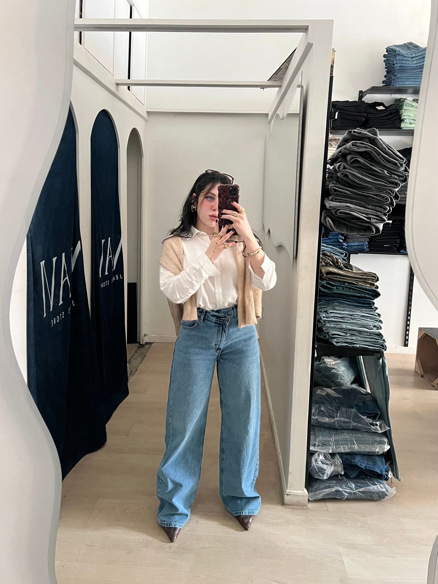 Double Waist Light Acid - Wash