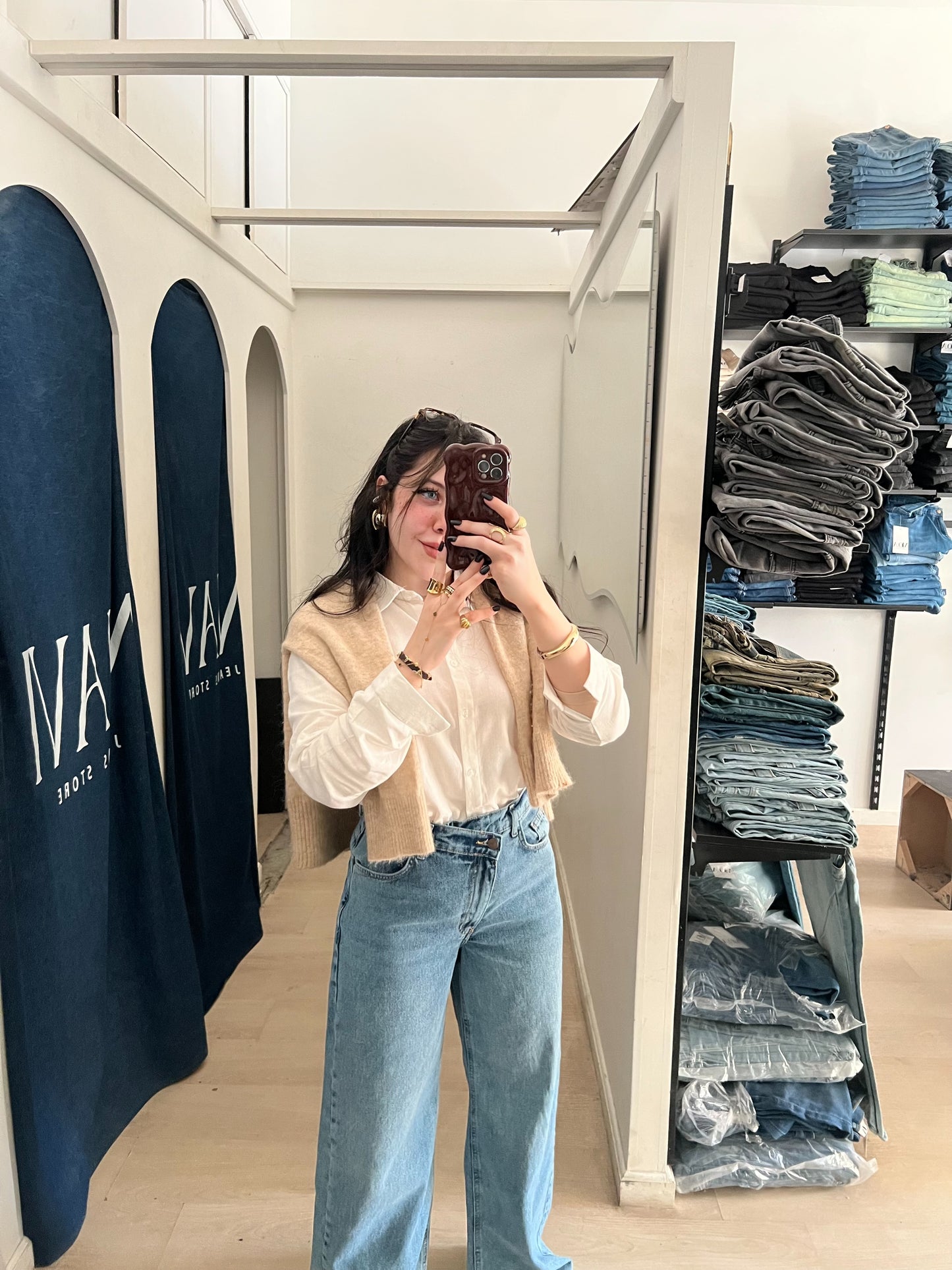 Double Waist Light Acid - Wash